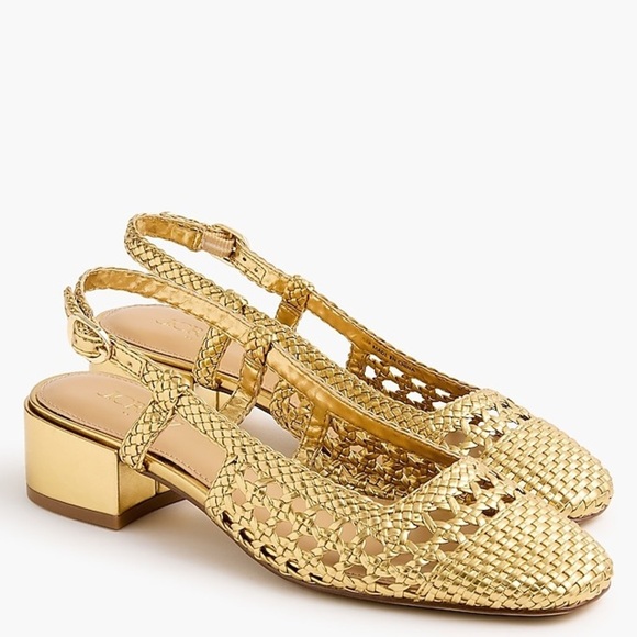 J. Crew Shoes - J Crew used Woven slingback heels CI960